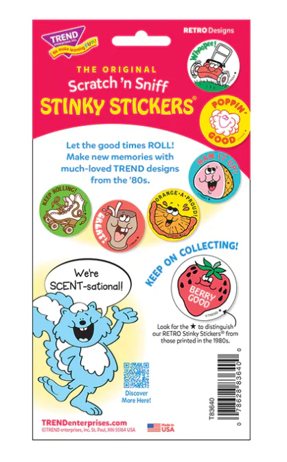 Ear-resistible Sweet Corn scent Retro Scratch n Sniff Stinky Stickers 24 ct - Image 4