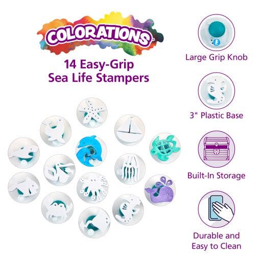 Easy-Grip Stampers Sea Life 14 pc - Image 2