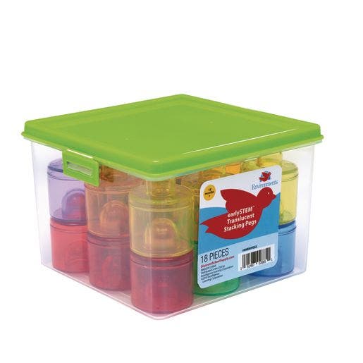 Environments Translucent Stacking Pegs 18 Pcs - Image 8