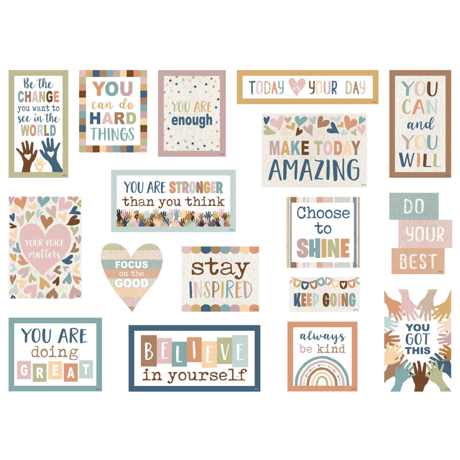 Everyone is Welcome Magnetic Positive Sayings