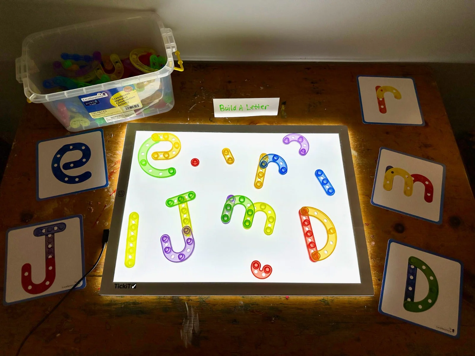 Excellerations Translucent Alphabet Construction Set 100 Pie - Image 2