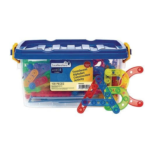 Excellerations Translucent Alphabet Construction Set 100 Pie - Image 6