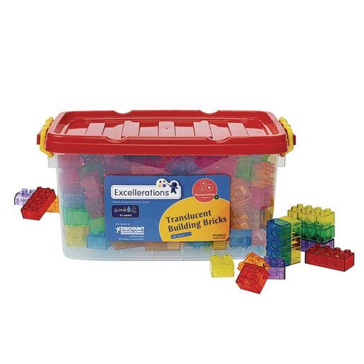 Excellerations Translucent Building Bricks 206 pieces - Image 3