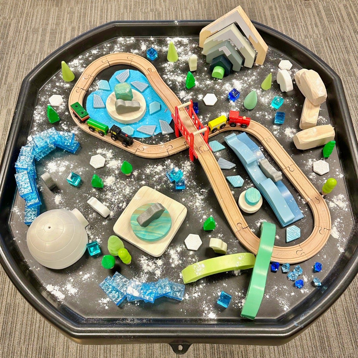 Excellerations Wooden Track & Train Set 40pcs - Image 2
