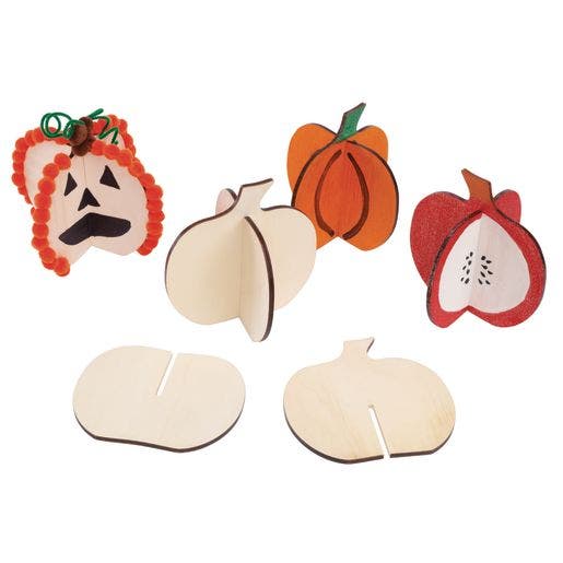 Ez Build DYO 3D Wood Pumpkin 6 pc - Image 5