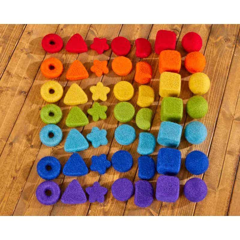 Feltalas Loose Parts Rainbow Chunks - Image 2
