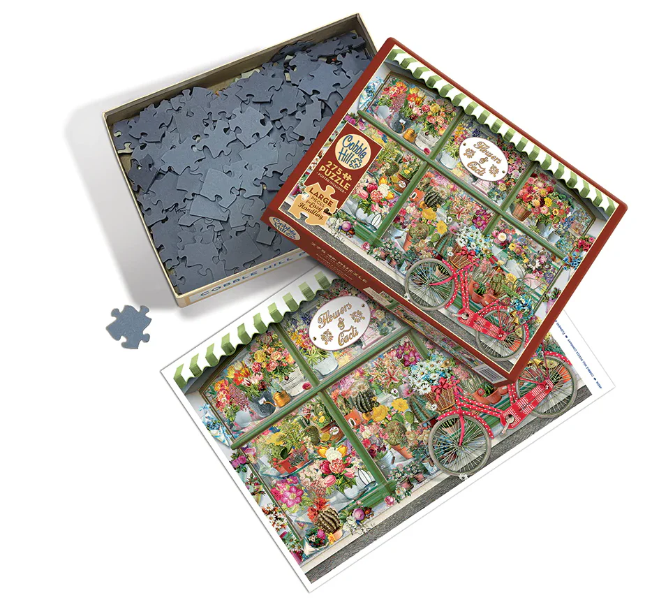 Flowers and Cacti Shop 275 pc Large Piece Puzzle - Image 3