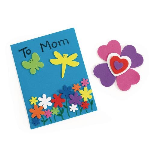 Flowers Hearts & Bug Foam Shapes 500 pc - Image 4