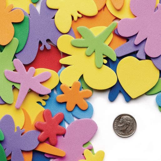 Flowers Hearts & Bug Foam Shapes 500 pc - Image 5