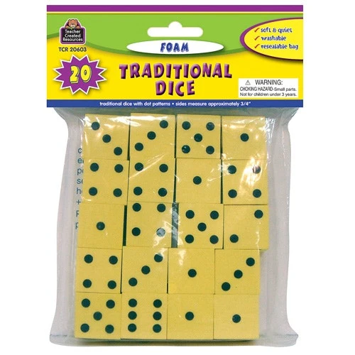 Foam Traditional Dice - Image 2
