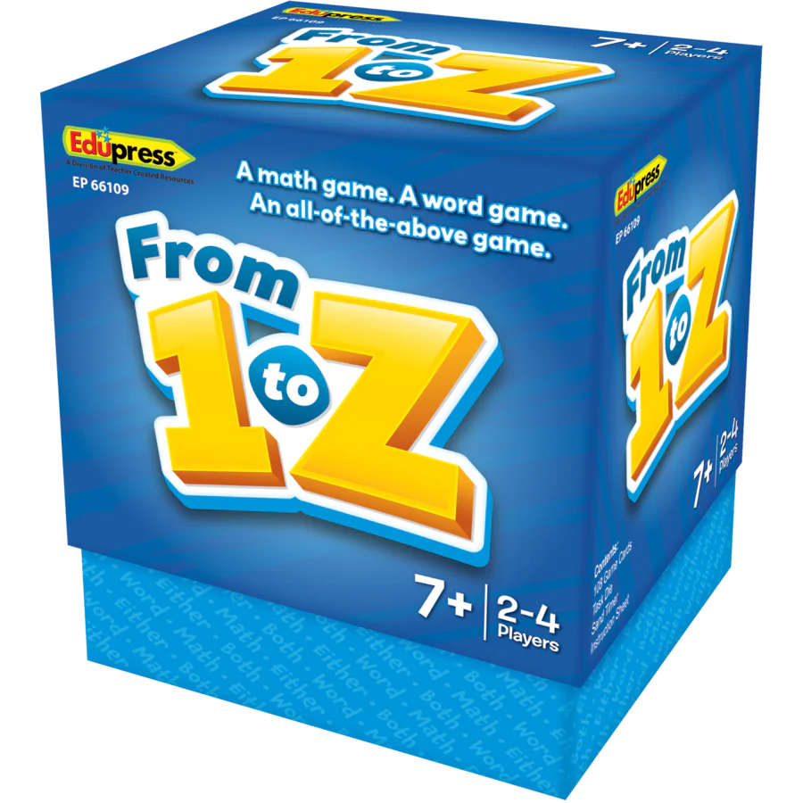 From 1 to Z Card Game