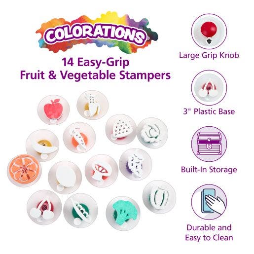 Fruit & Vegetable Stampers Set of 14 - Image 2