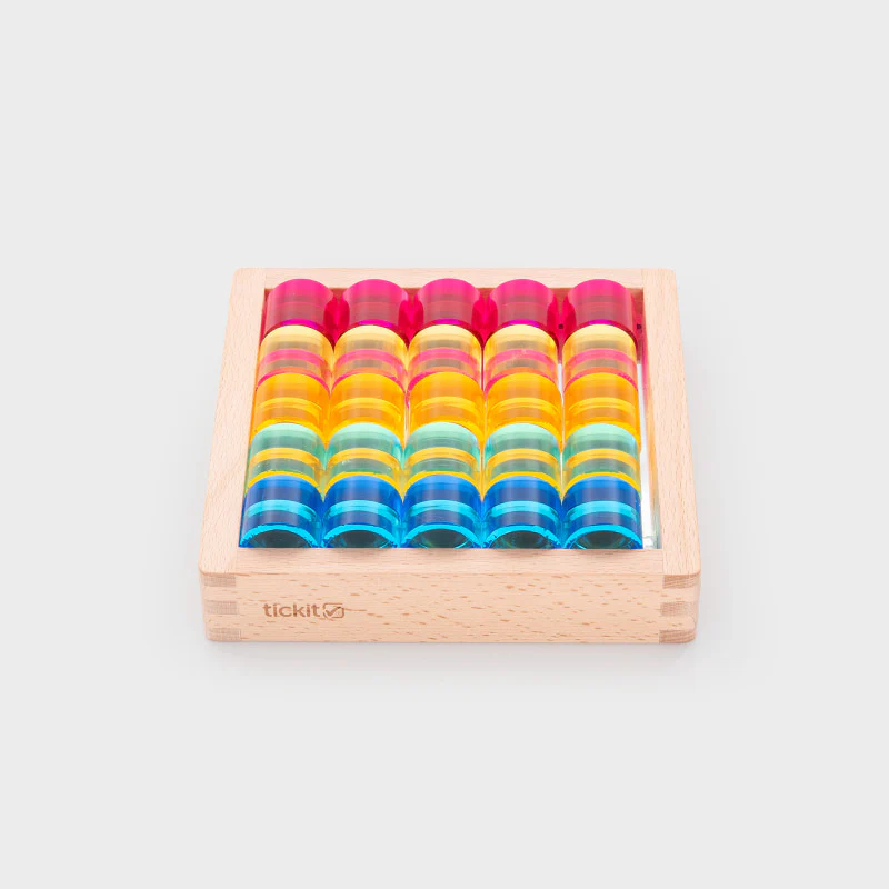 Gem Circle Mirror Tray