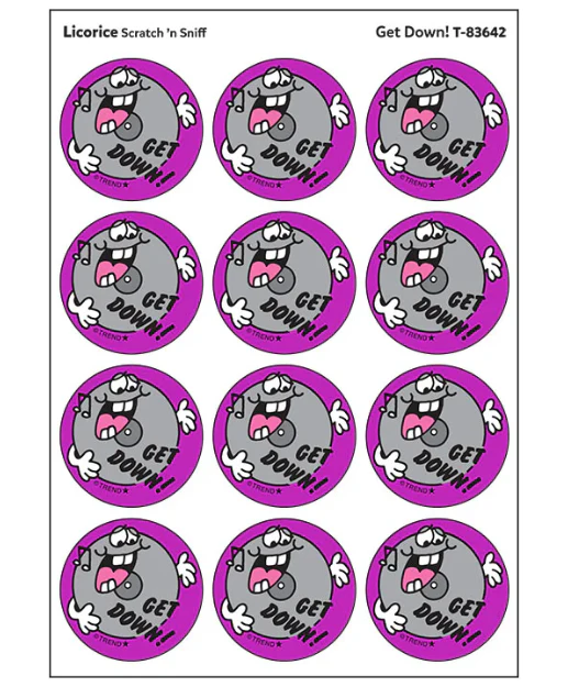Get DownLicorice scent Retro Scratch n Sniff Stinky Stickers 24 ct - Image 2