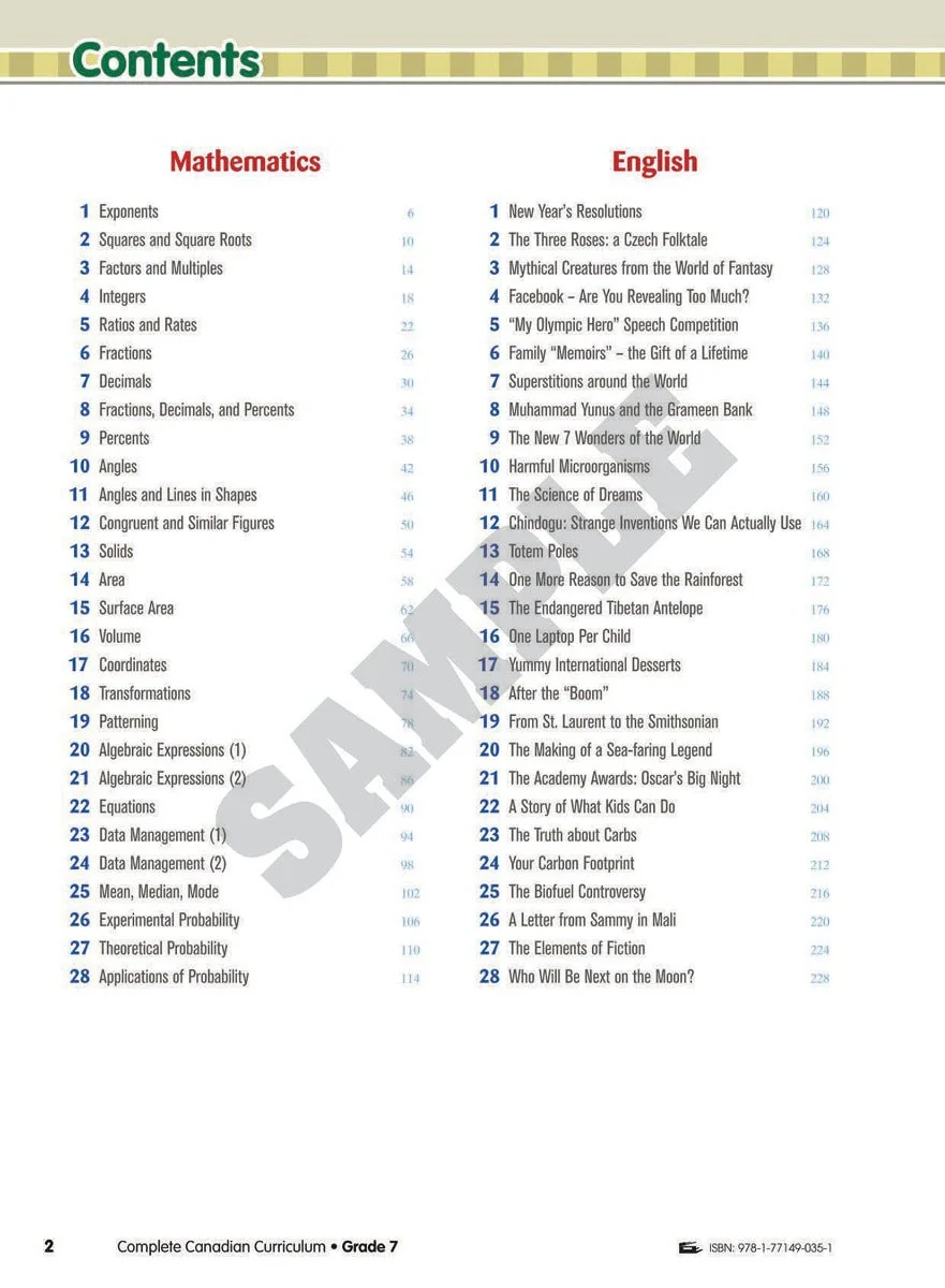 Gr 7 Complete Canadian Curriculum - Image 3