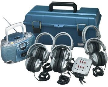 HamiltonBuhl 6 Person Listening Center with Bluetooth