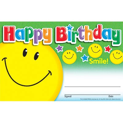 Happy Birthday Smile Recognition Awards