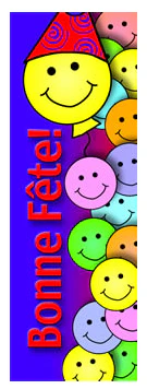 Happy Face Birthday Bookmarks