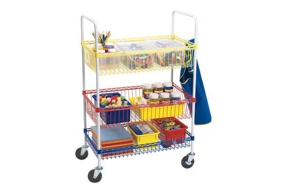 Heavy-Duty Classroom Art Cart