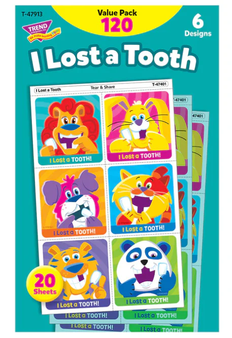 I Lost A Tooth Tear and Share Stickers Value