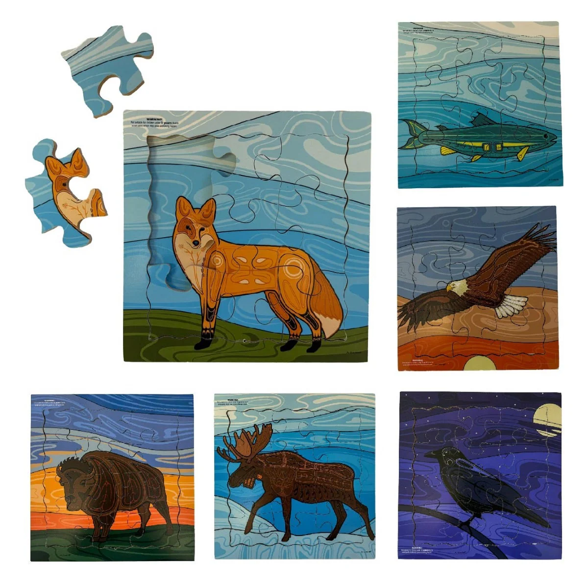Indigenous Animals Puzzle Set 2