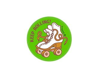 Keep Rolling Leather Scent Retro Scratch n Sniff Stinky Stic
