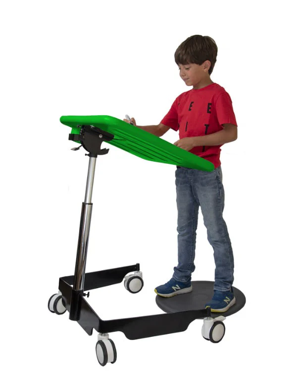 Kore Mobile Student Desk 79-97cm Black - Image 3