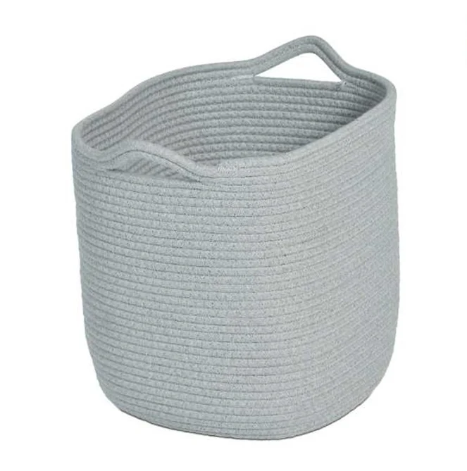 Light Dark Grey Rope Basket Set of 6