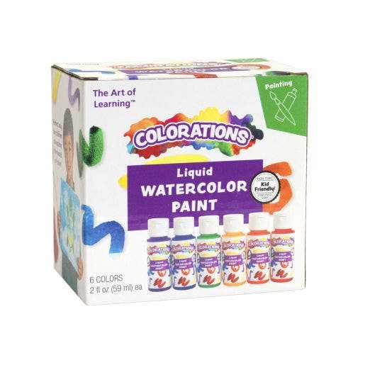 Liquid Watercolor Paint 6 Colors 2oz - Image 5