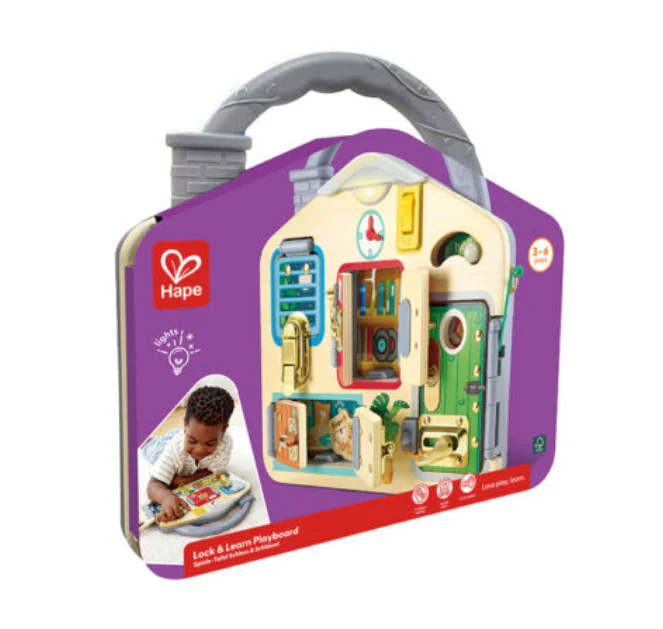 Lock & Learn Playboard by Hape - Image 2