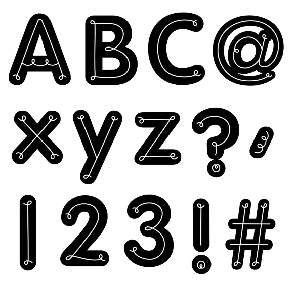 Loop-De-Loop Designer Letters