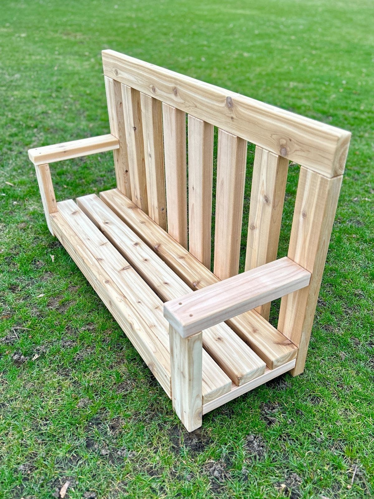 Low Bench with Backrest by Naturally Inspired Play - Image 2
