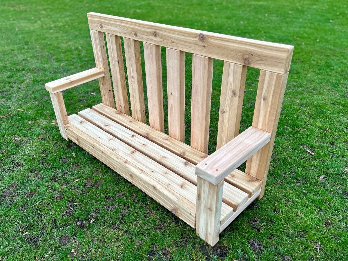 Low Bench with Backrest by Naturally Inspired Play - Image 3