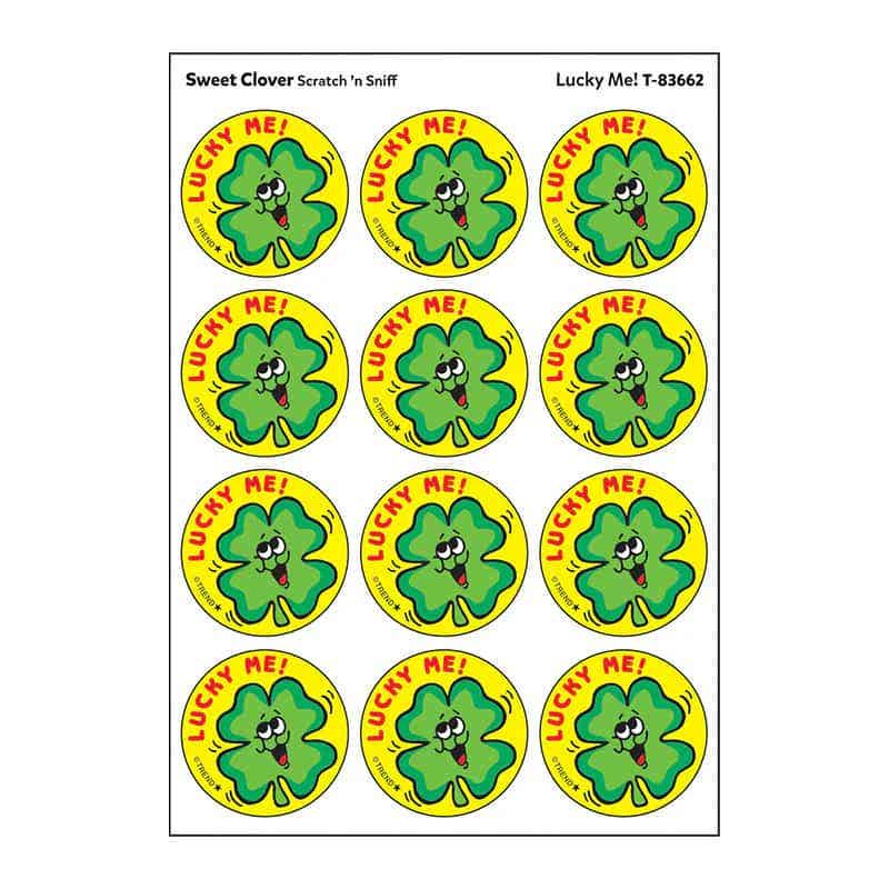 Lucky Me Sweet Clover scent Retro Scratch n Sniff Stinky Stickers - Image 2