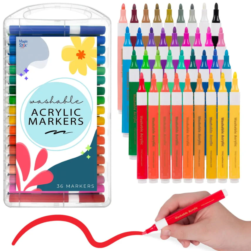 Magic Stix Washable Acrylic Markers 36 pk