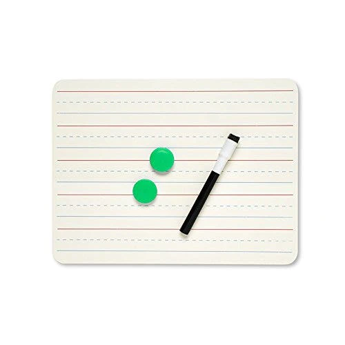 Magnetic Dual Sided Lapboard Plain/Lined White