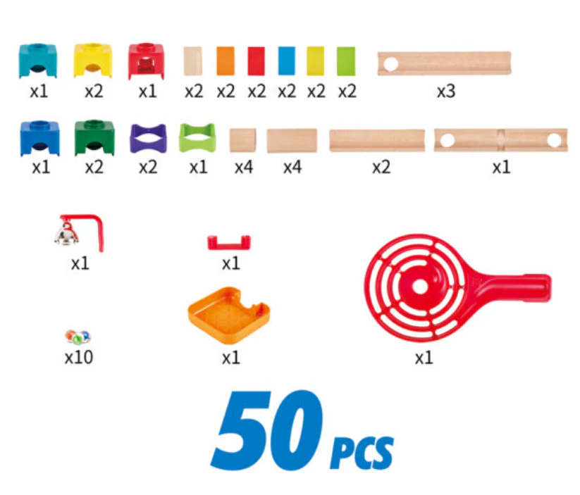 Marble Domino Rally Block Set by Hape - Image 5