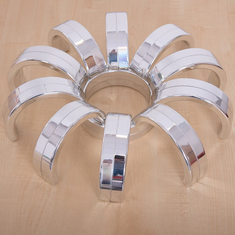Metallic Silver Stacking Arches 12pk - Image 5