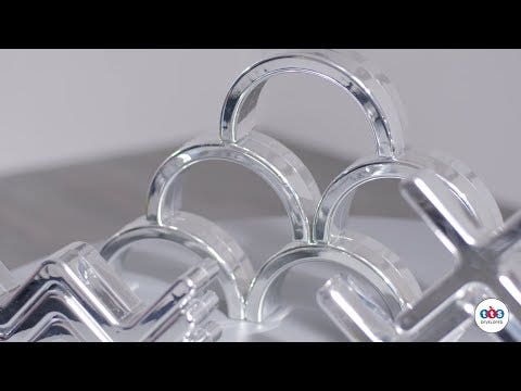 Metallic Silver Stacking Arches 12pk - Image 6