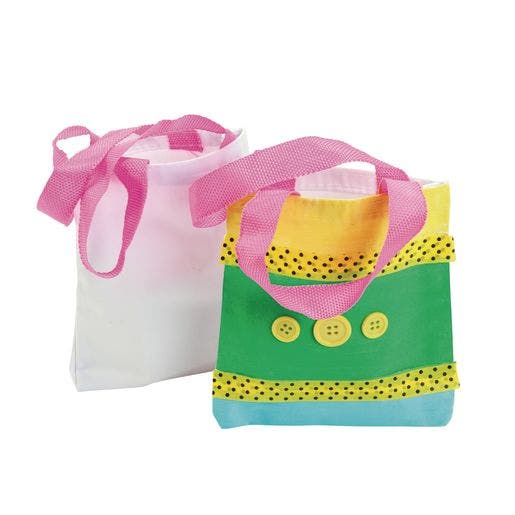 Mini Canvas Tote Bags Set of 24 - Image 2