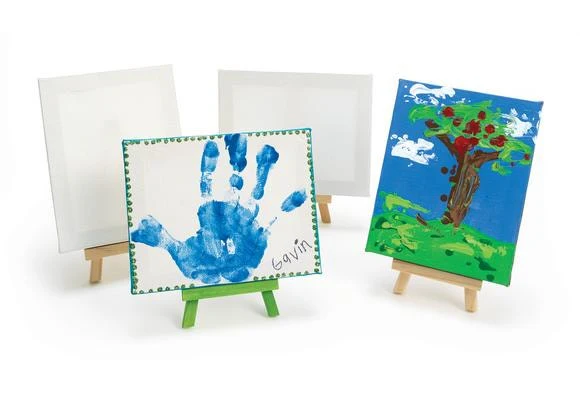 Mini Canvases And Easels Set of 6