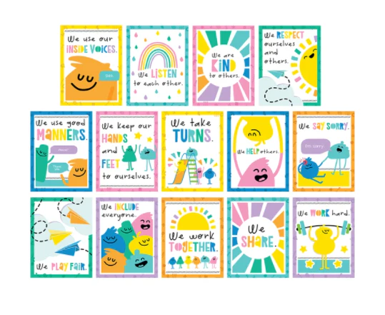 Mini Posters: Rules for a Happy Class