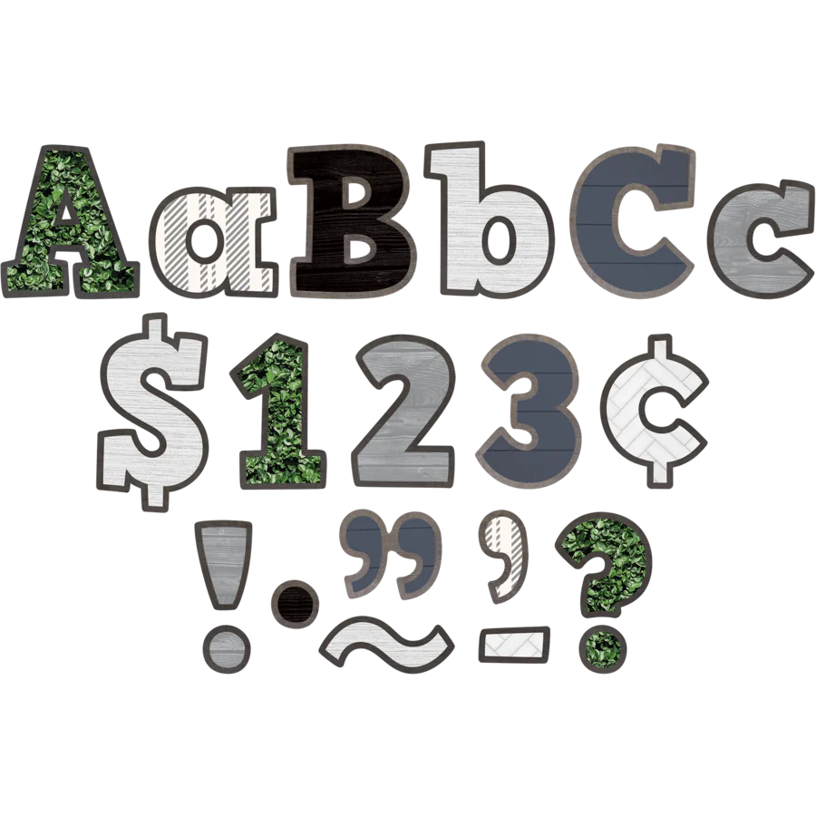 Modern Farmhouse Bold Block 4in Letters Combo Pack