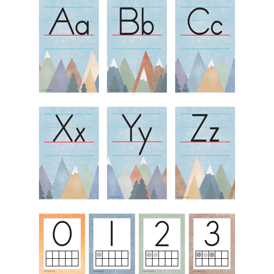 Moving Mountains Alphabet Bulletin Board