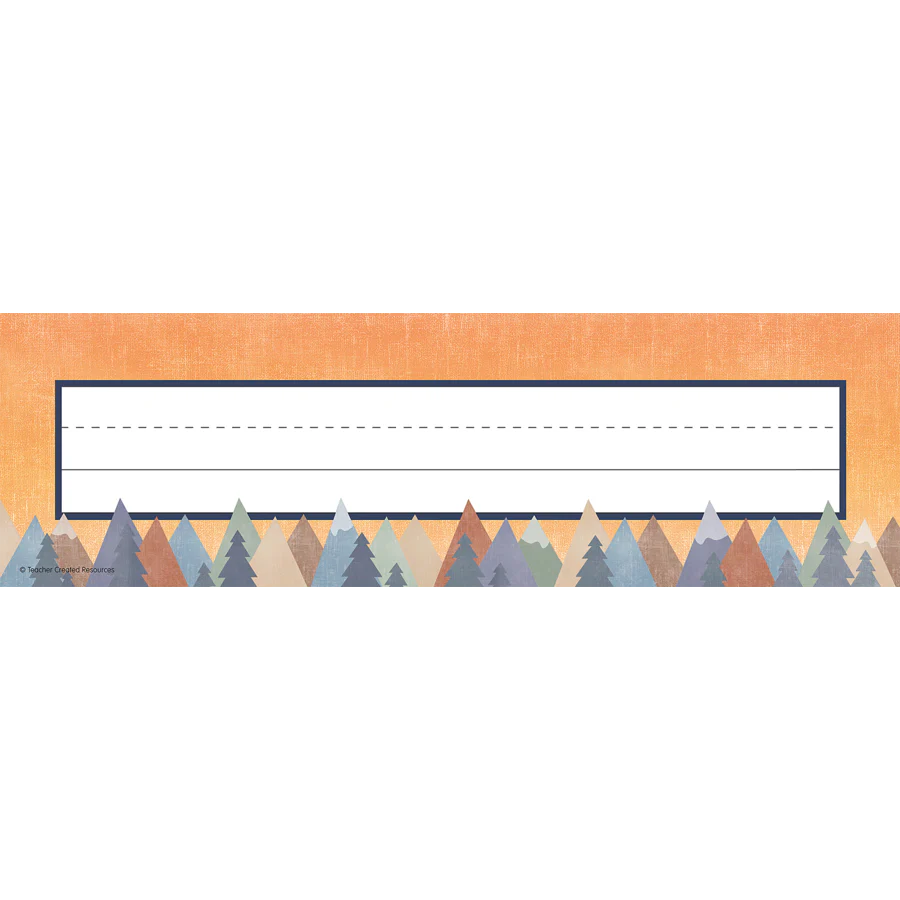 Moving Mountains Flat Name Plates