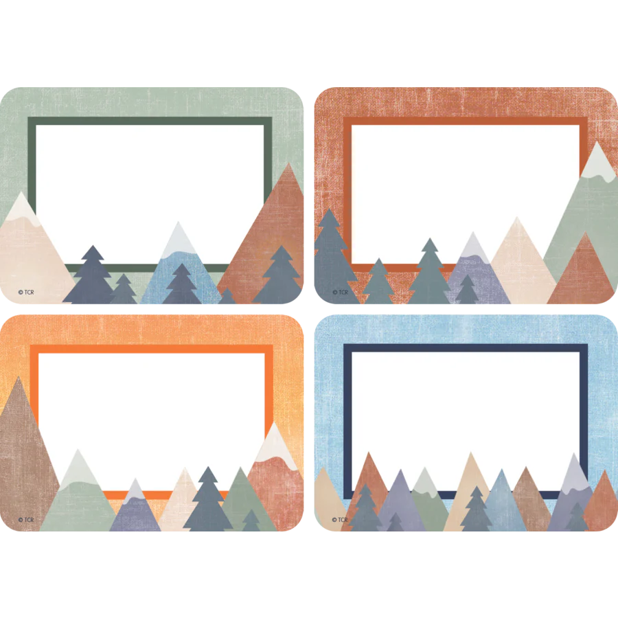 Moving Mountains Name Tags Labels Multi-Pack