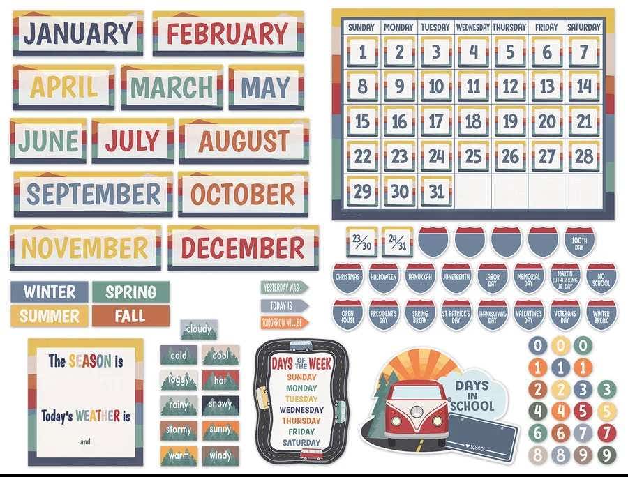 Moving Mountains Road Trip Calendar Bulletin Board - Image 2