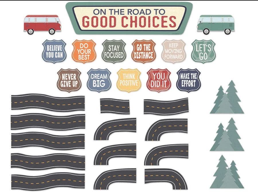 Moving Mountains Road Trip On the Road to Good Choices Mini Bulletin Board - Image 2