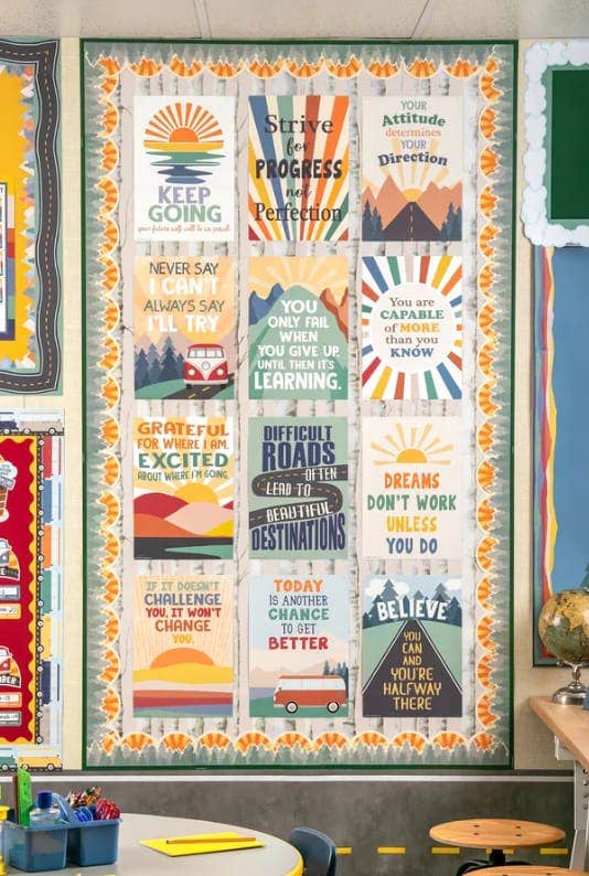 Moving Mountains Road Trip Positive Sayings Small Poster Pack - Image 2