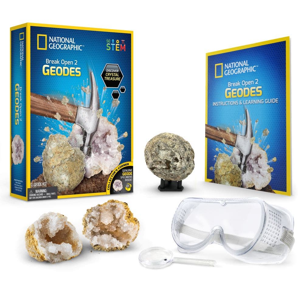 National Geographic Break Your Own Geode 2pc - Image 2